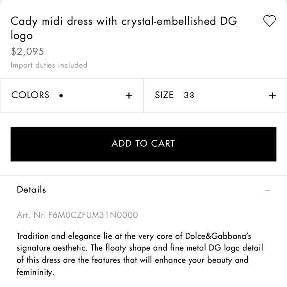 NWT, never been worn Dolce & Gabbana Cady with crystal-embellished DG logo - Picture 5 of 7